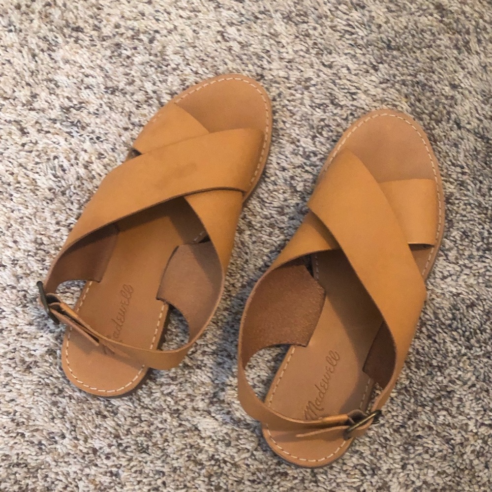 Madewell board walk sandals leather